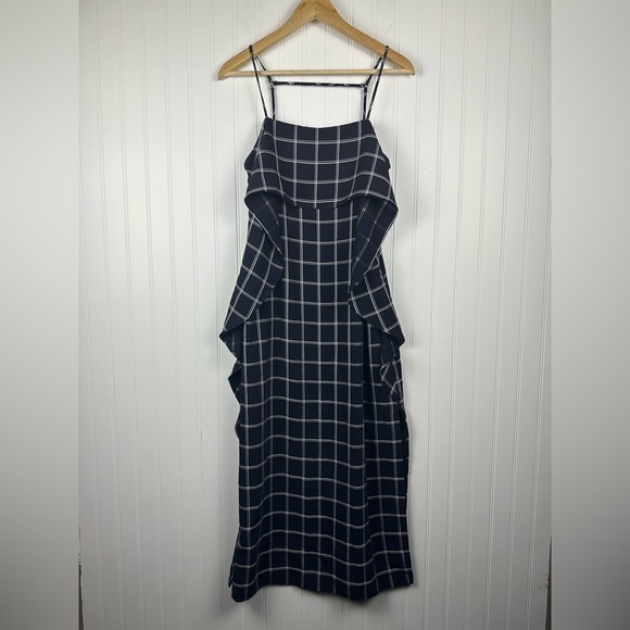 Elizabeth and James Dresses & Skirts - Elizabeth & James Black and White Plaid Ruffle Dress Women's Small